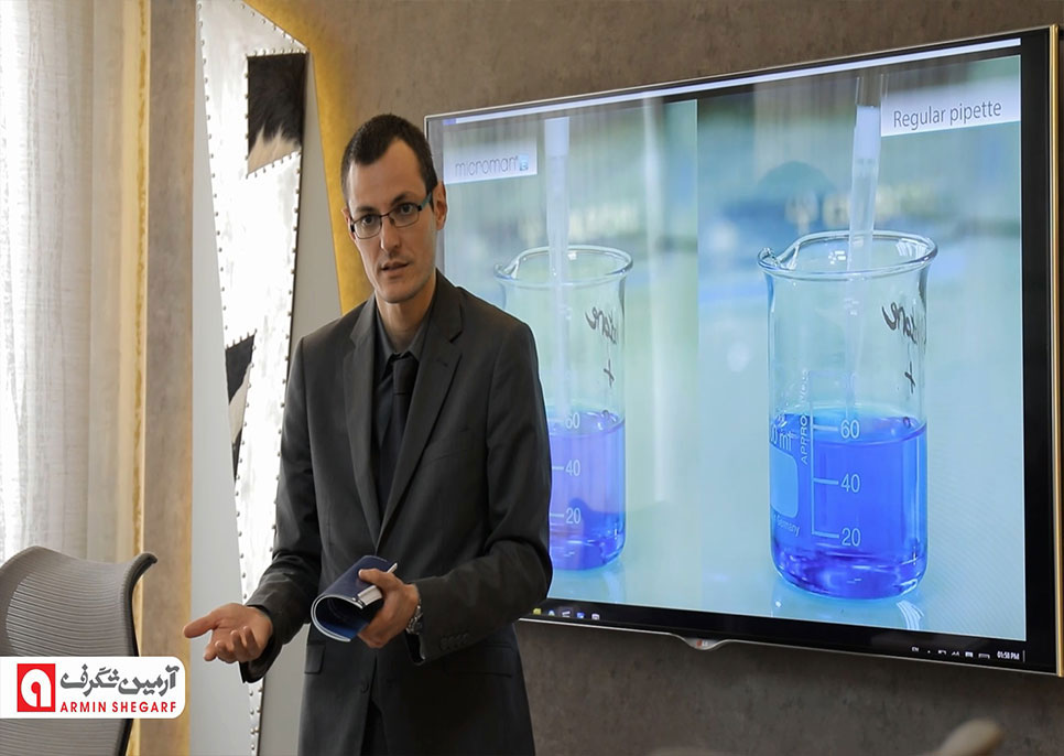 Traning course of Liquid handling by Gilson representative agent in research center of Armin Shegarf Co